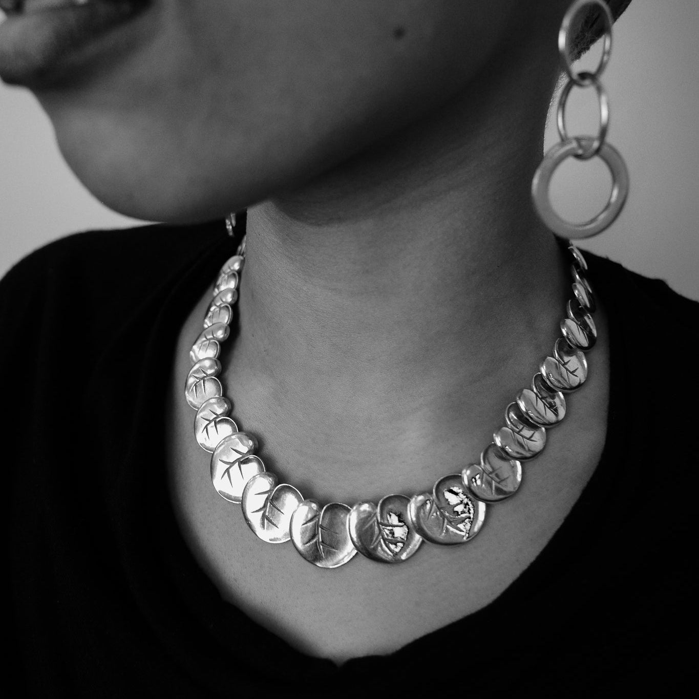 1960s-1970s leaf necklace
