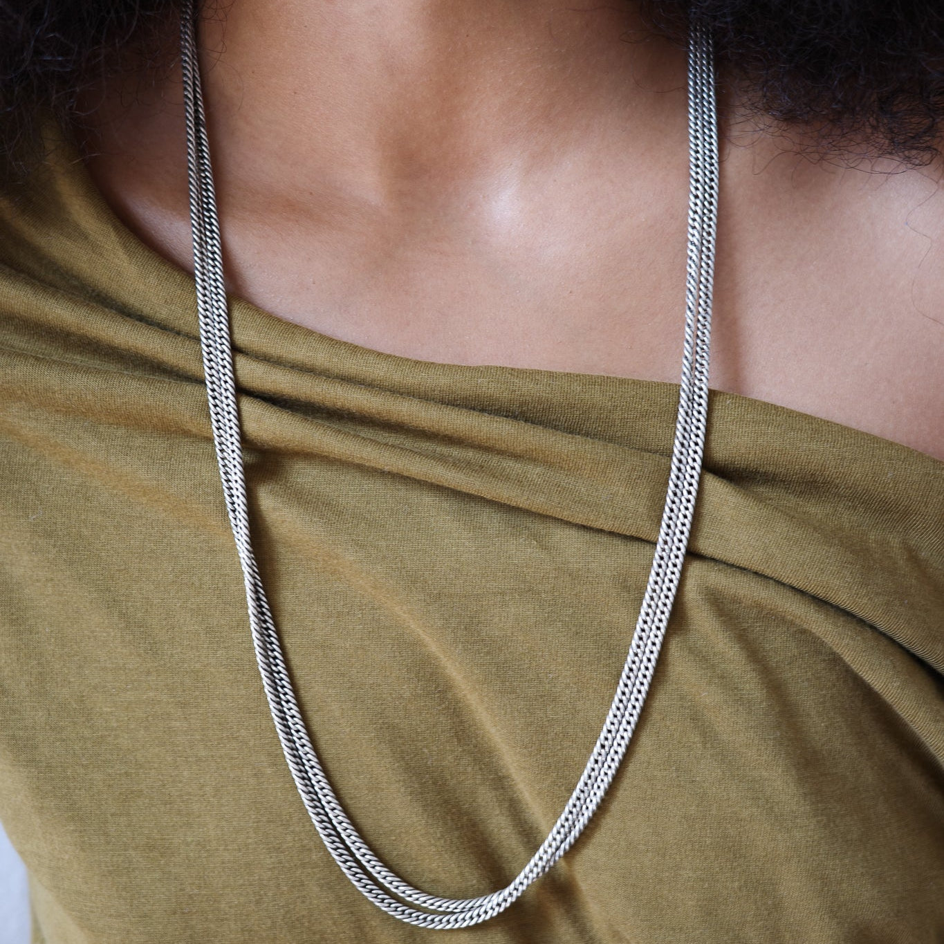 Antique extra long chain