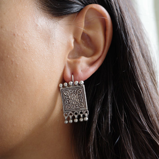 Jaipur square pannel earrings
