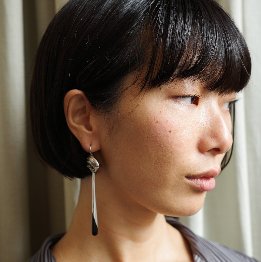 Onyx drop earrings