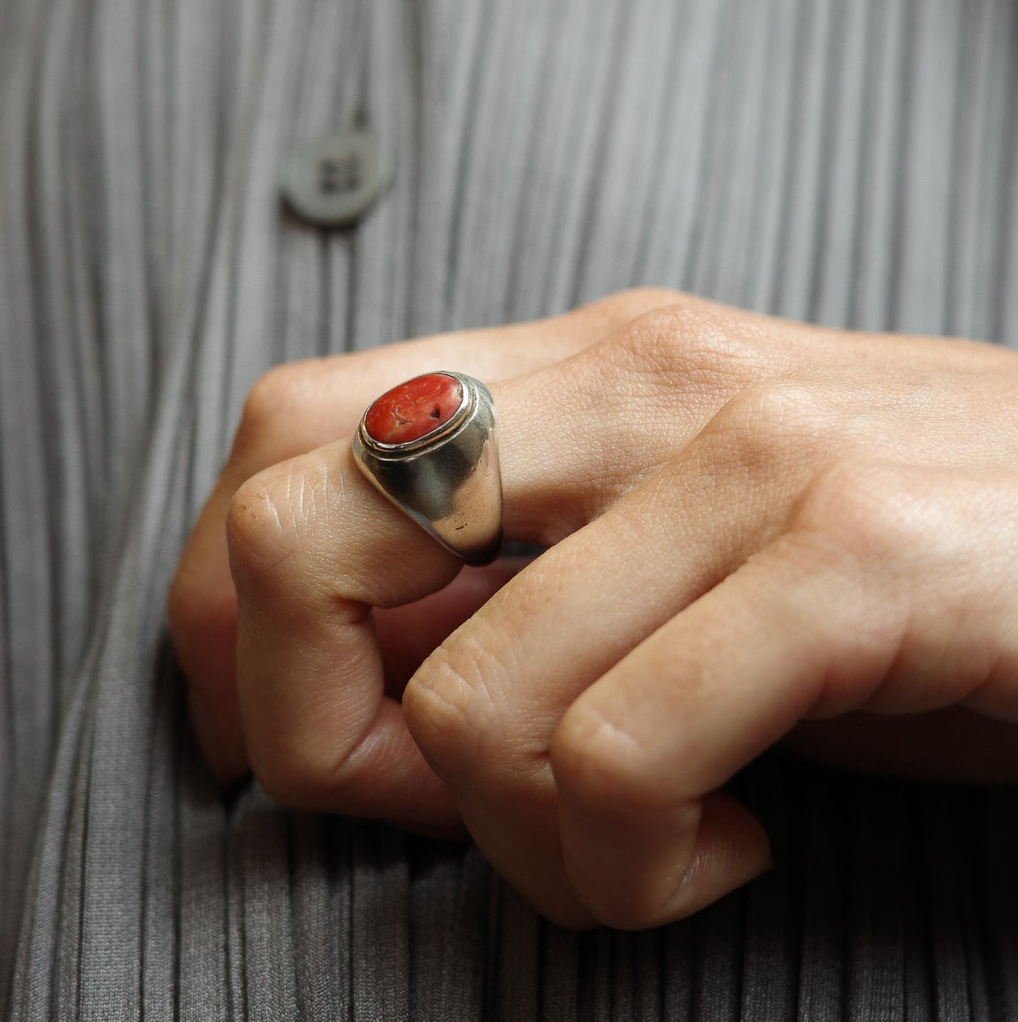 Coral band ring