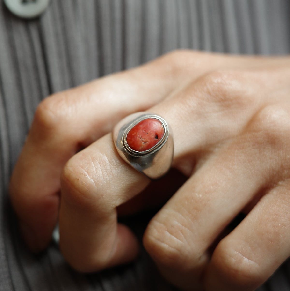 Coral band ring