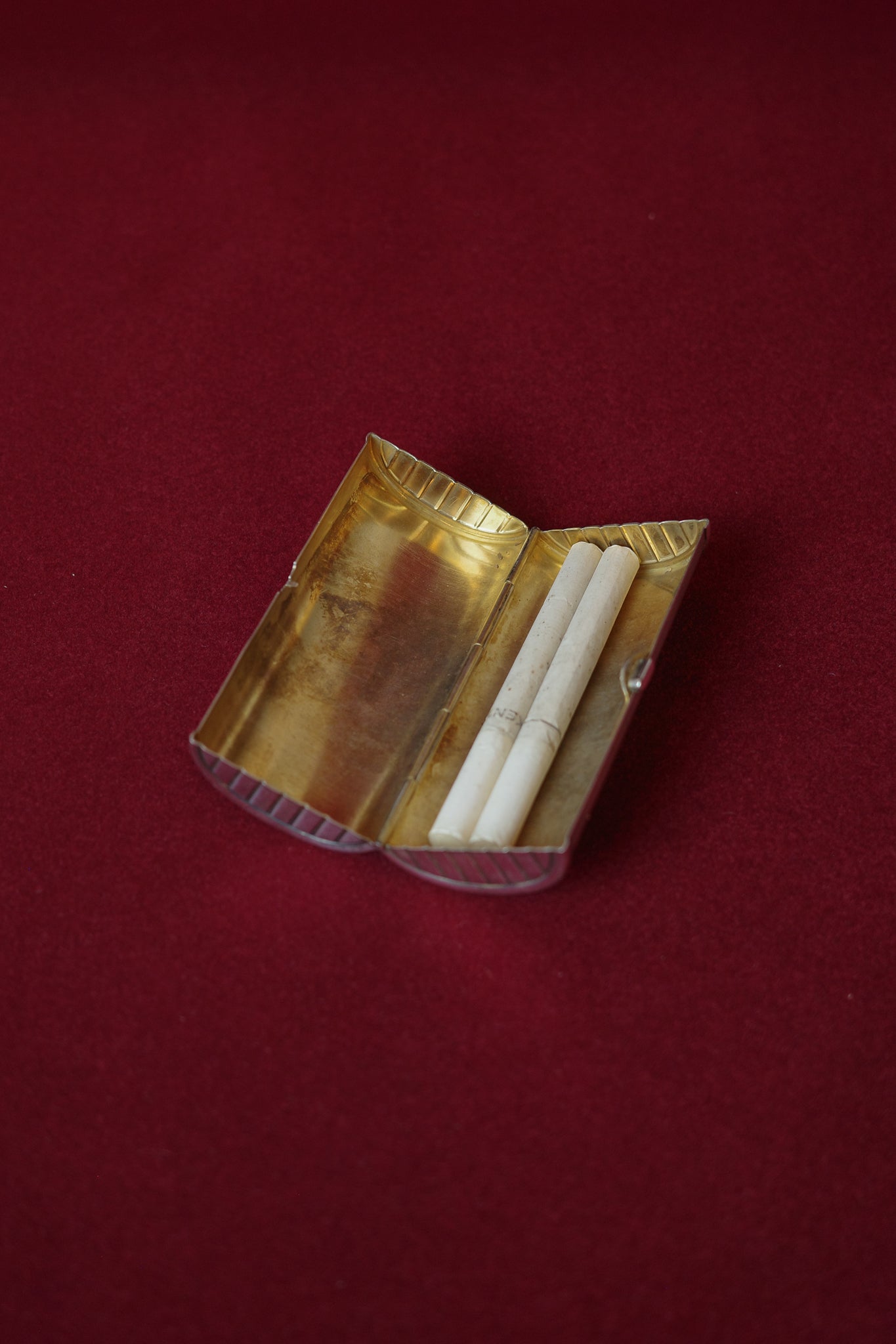 Danish silver cigarette case