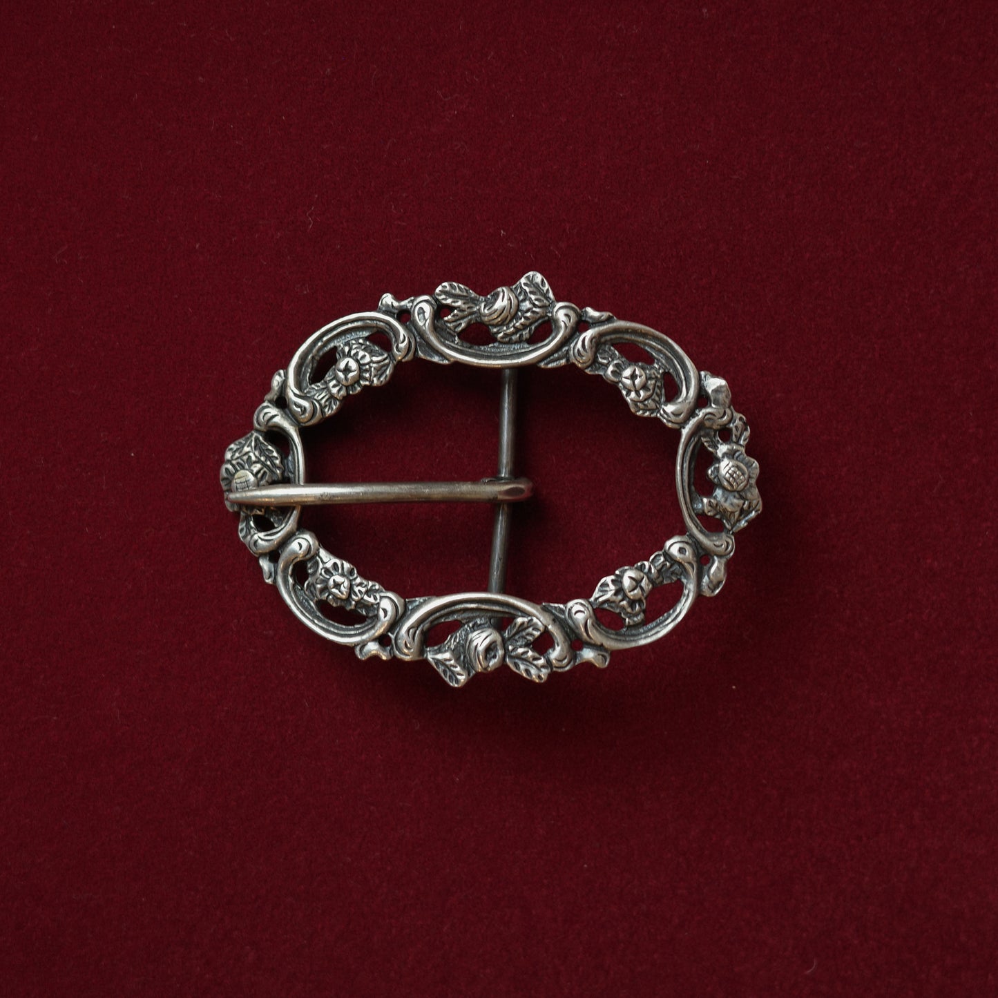 Antique Ornate Silver Buckle