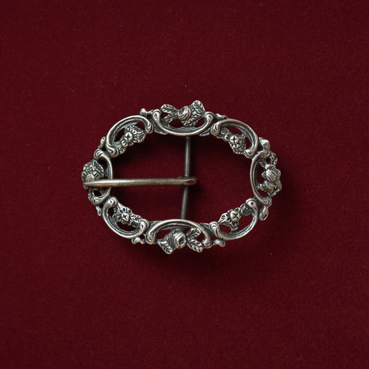 Antique Ornate Silver Buckle