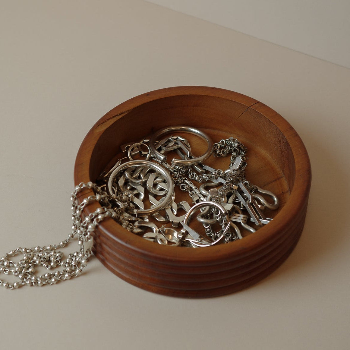 Vintage 1973 Moroccan Turned Wood Box