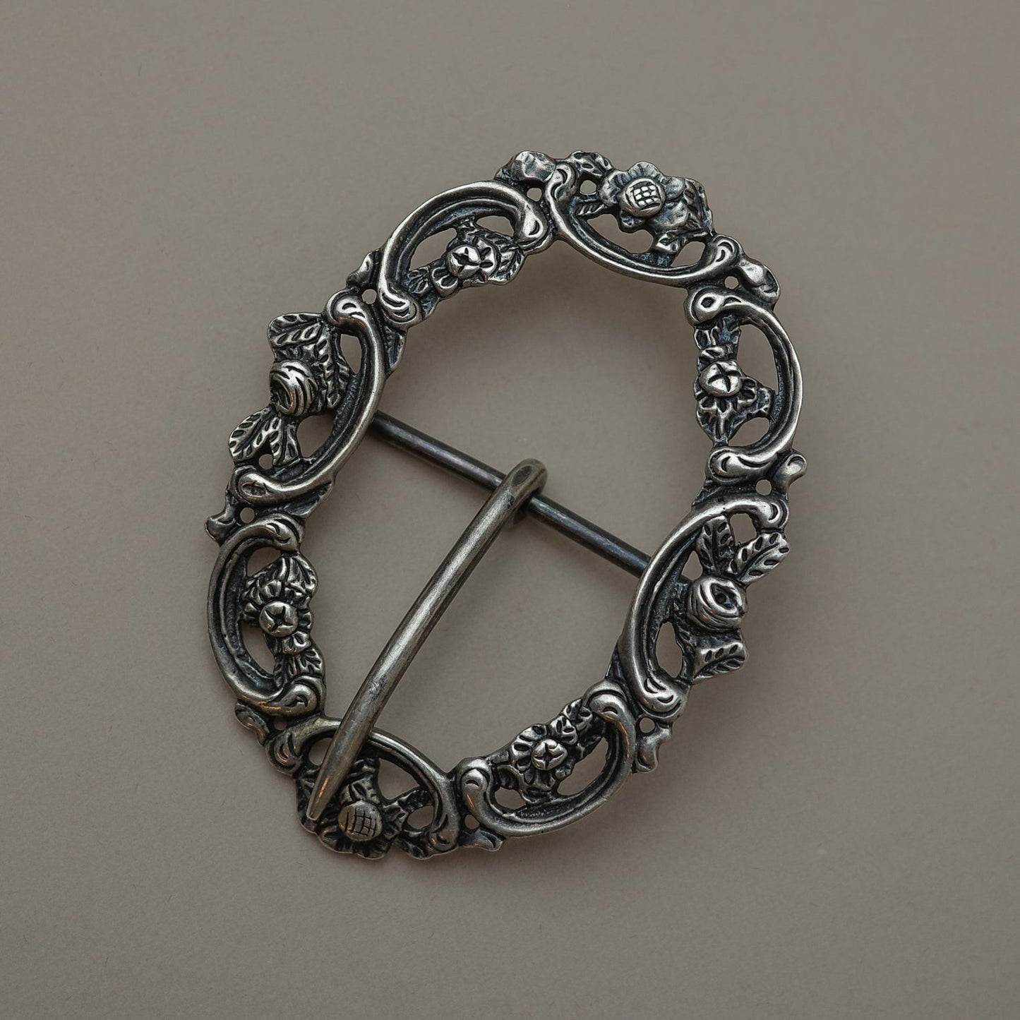 Antique Ornate Silver Buckle