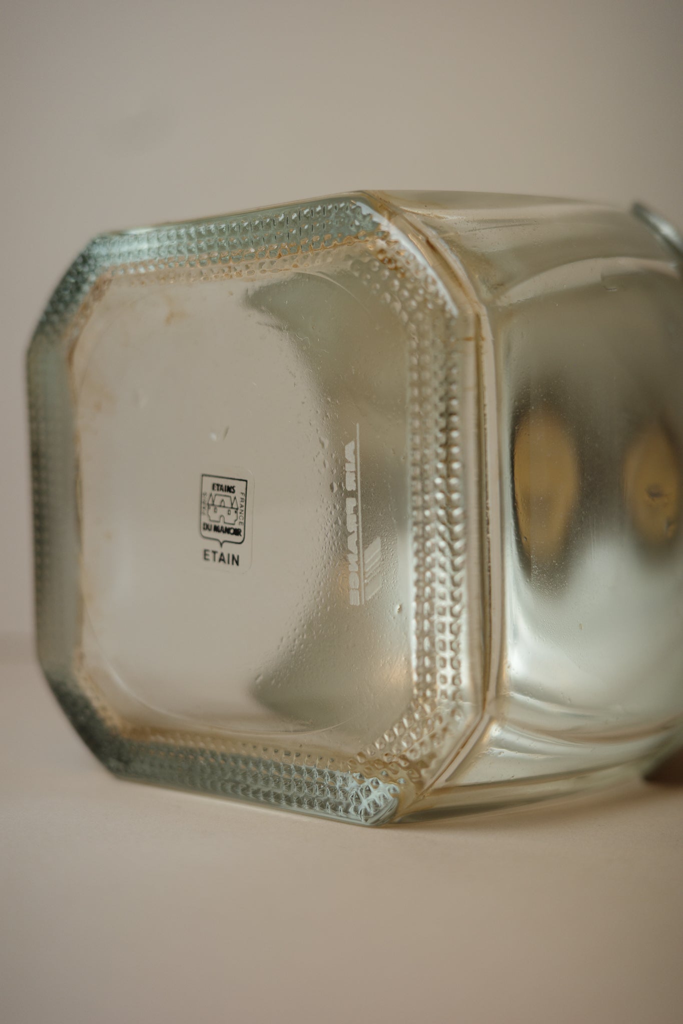 Air France crystal whisky decanter