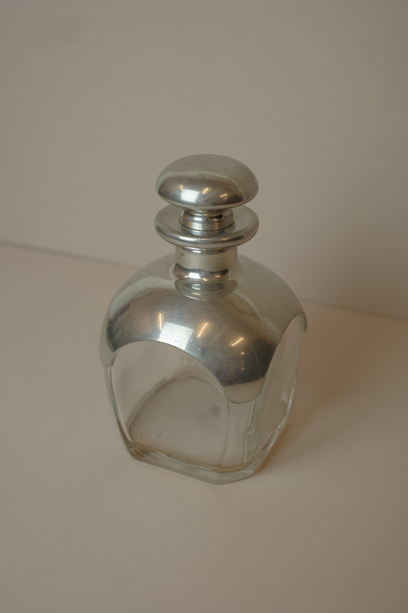 Air France crystal whisky decanter