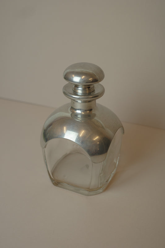 Air France crystal whisky decanter