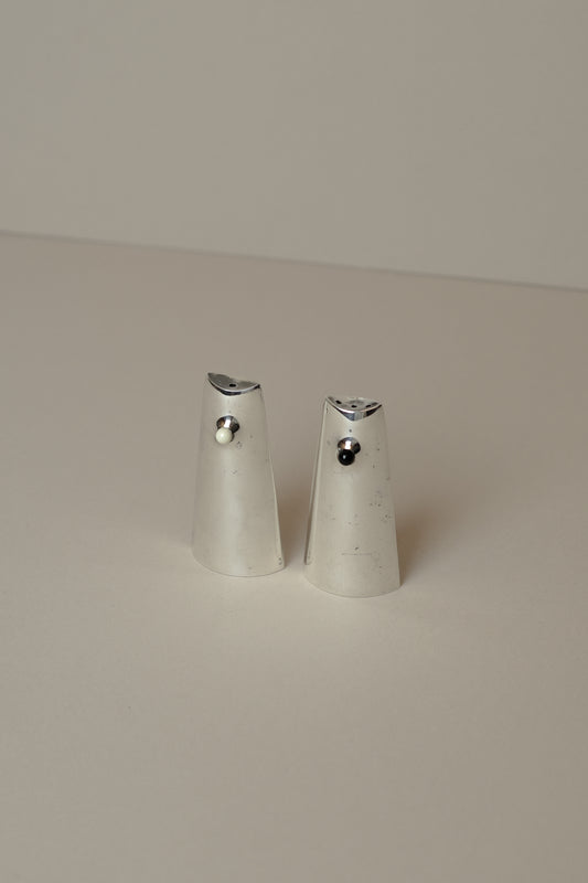 Danish Silverplated Salt & Pepper Shakers