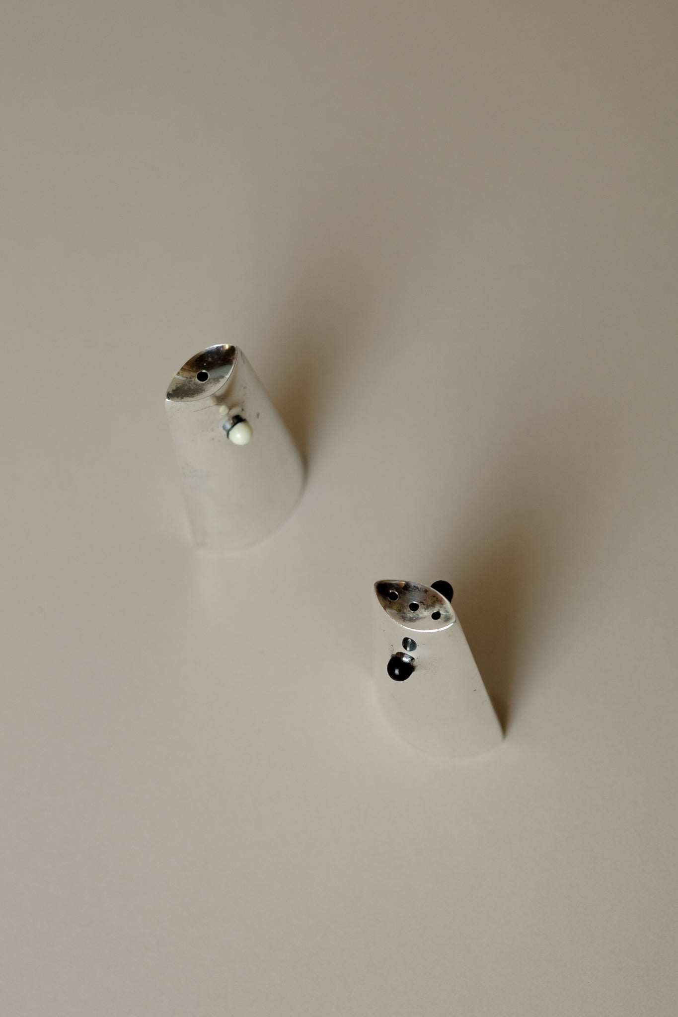 Danish Silverplated Salt & Pepper Shakers