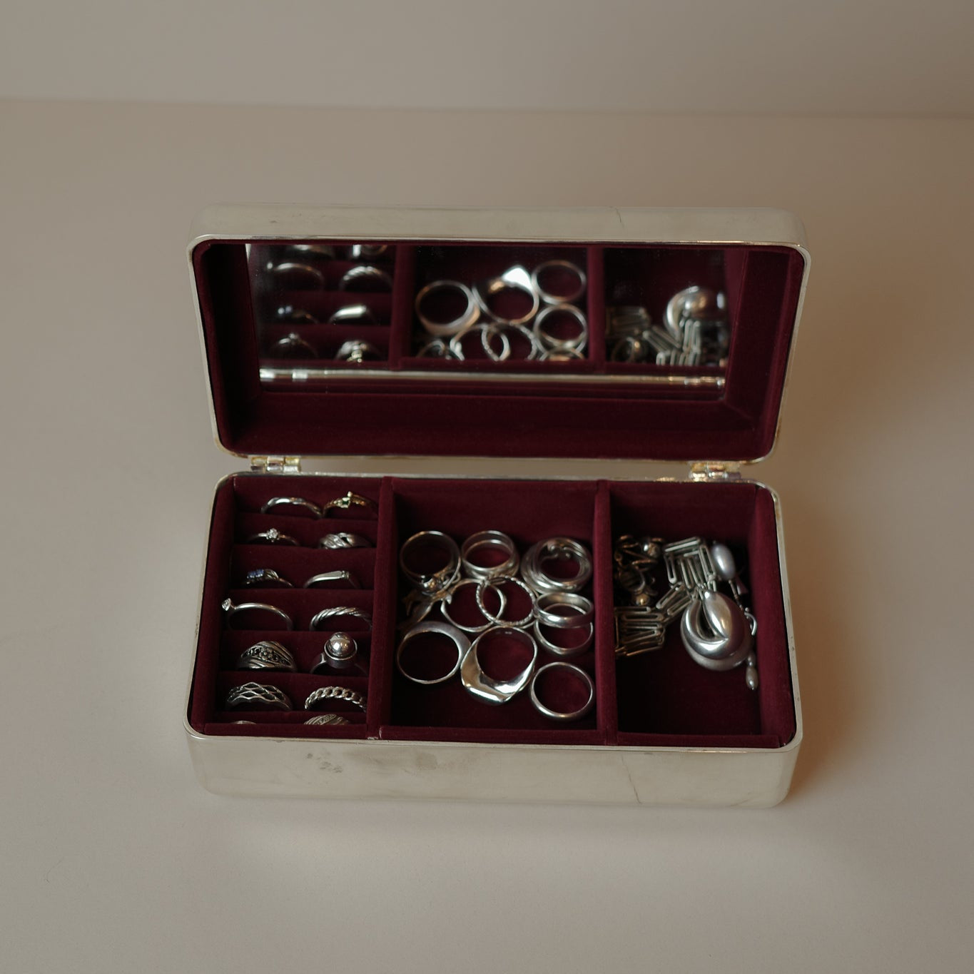 Metal Vanity Jewellery Box (Mid-Century)