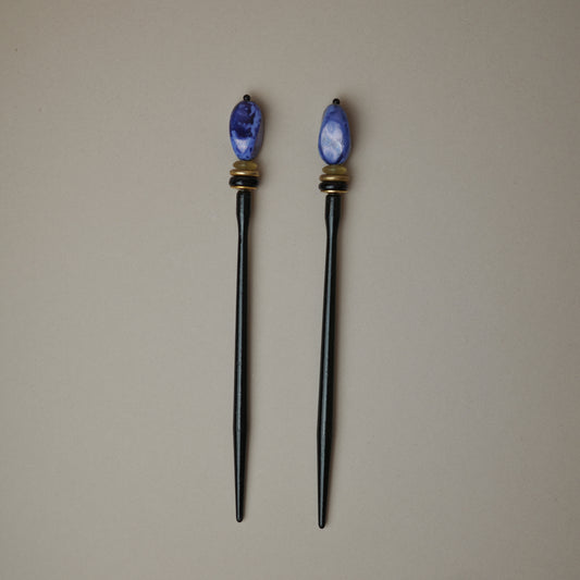 pair of Art Deco hair pins