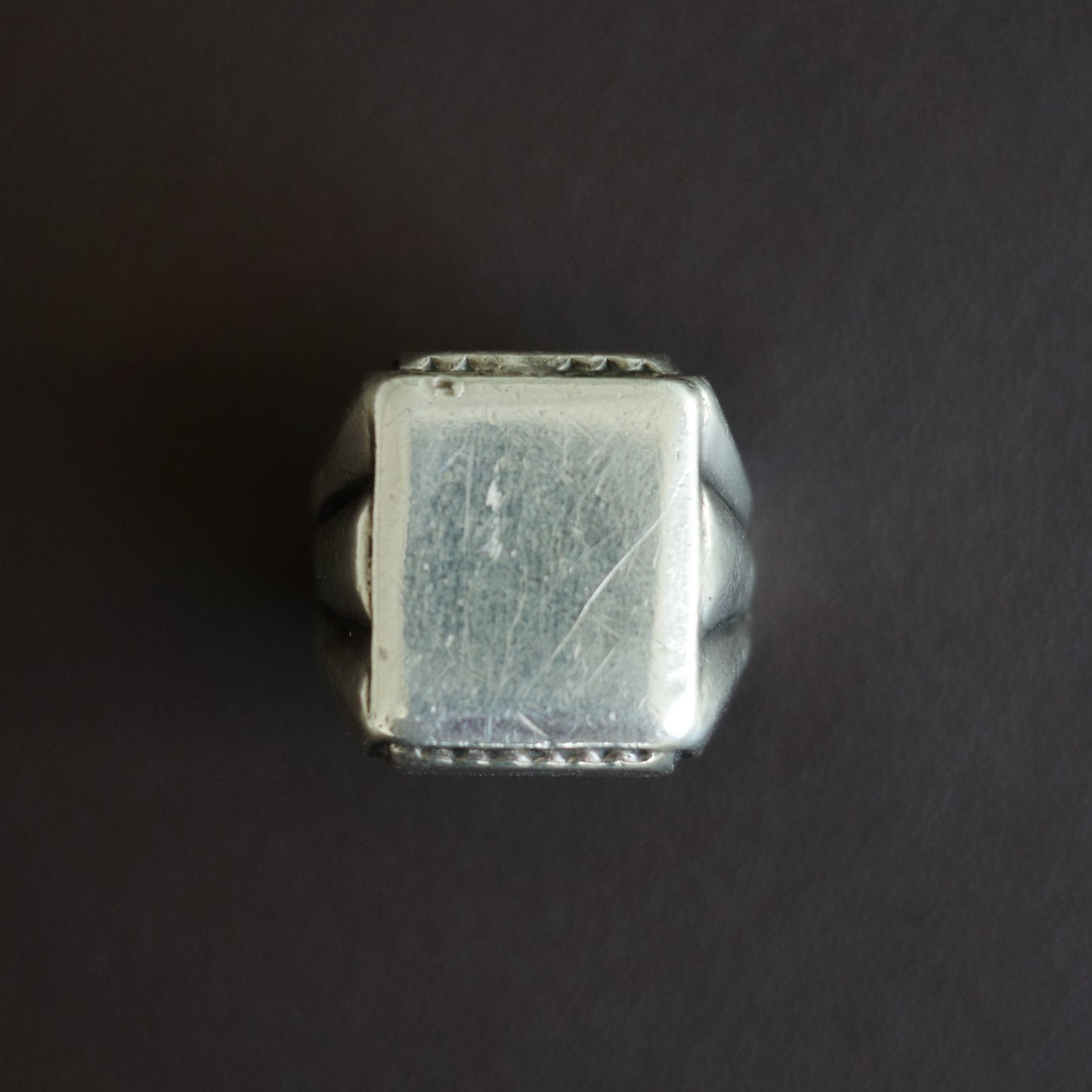 Art Deco studio-crafted signet ring
