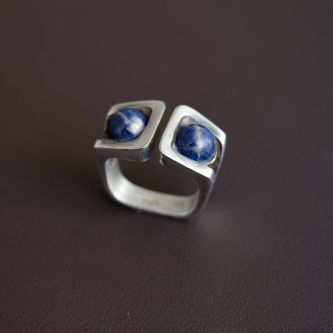 Danish Lapis Lazuli sculptural ring