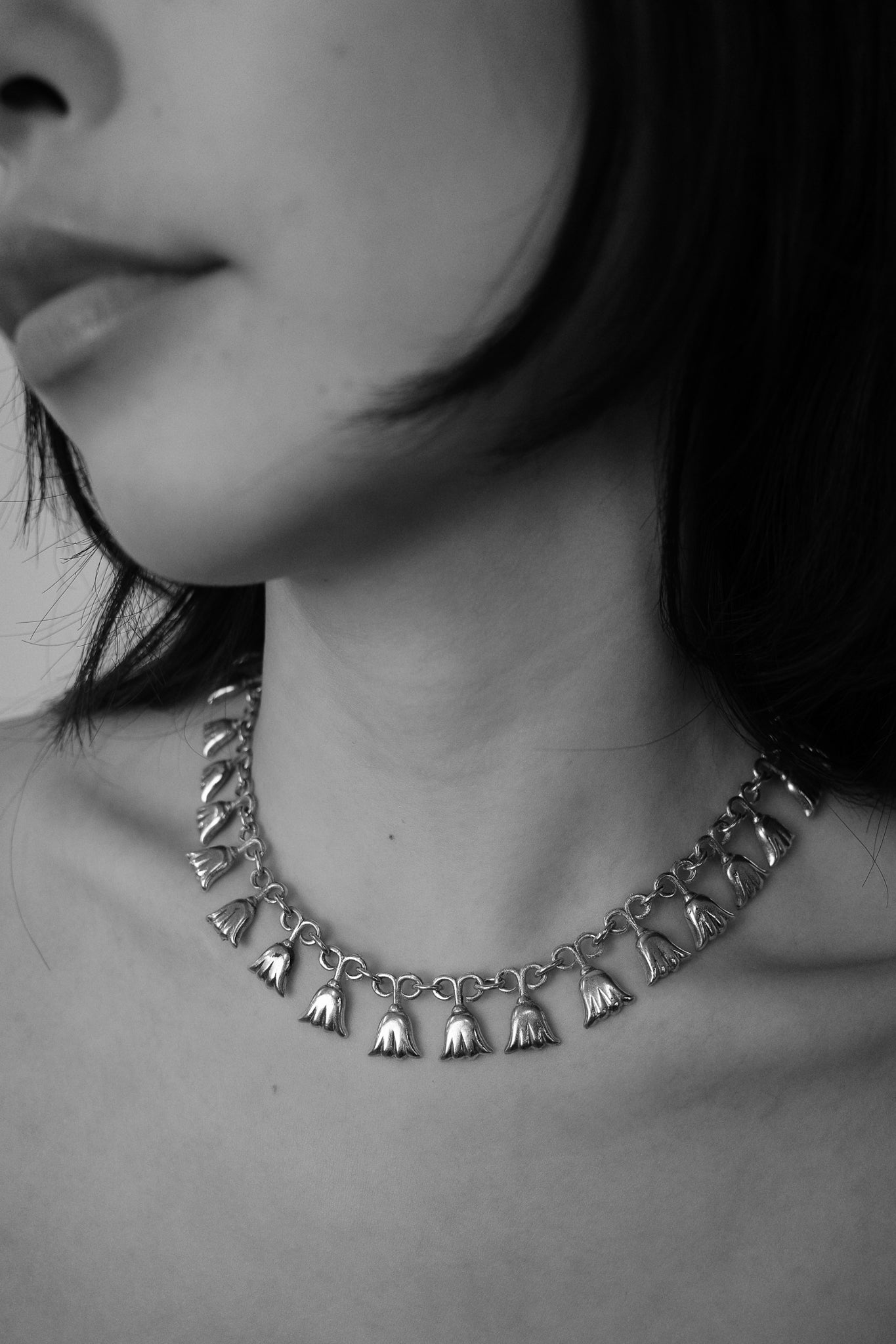 Mid-Century tulip necklace