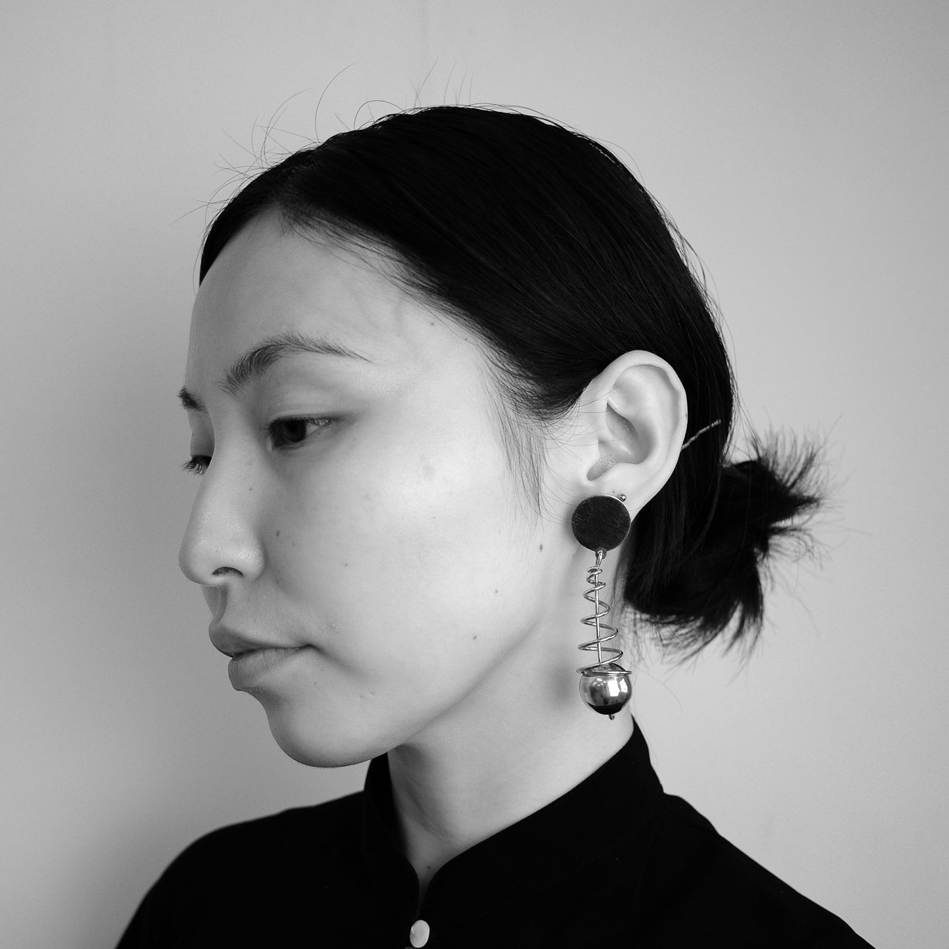 Mid-century Taxco spiral earrings