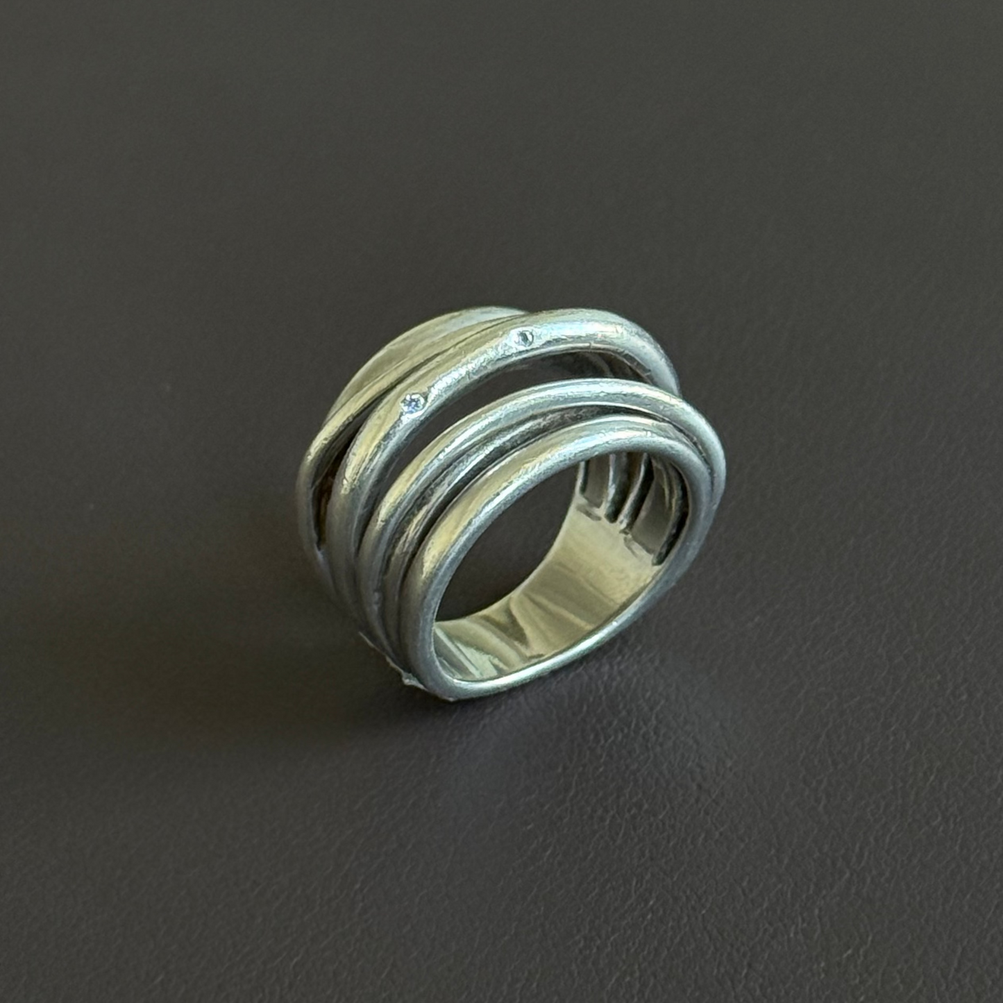 Modernist wrap ring