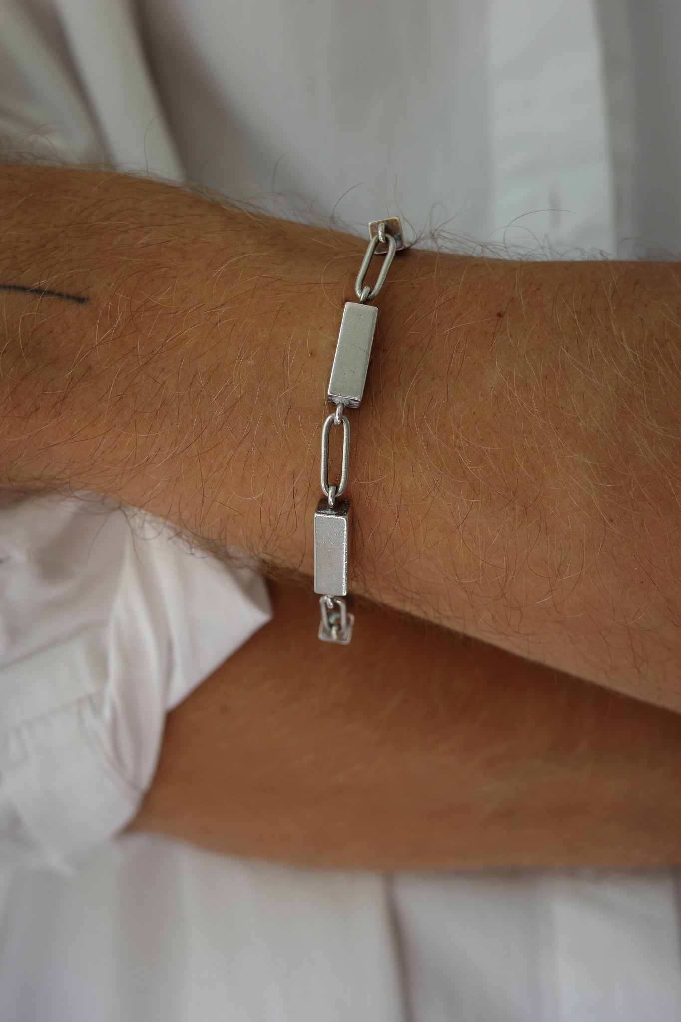 Rectangular toggled bracelet by Arne Johansen