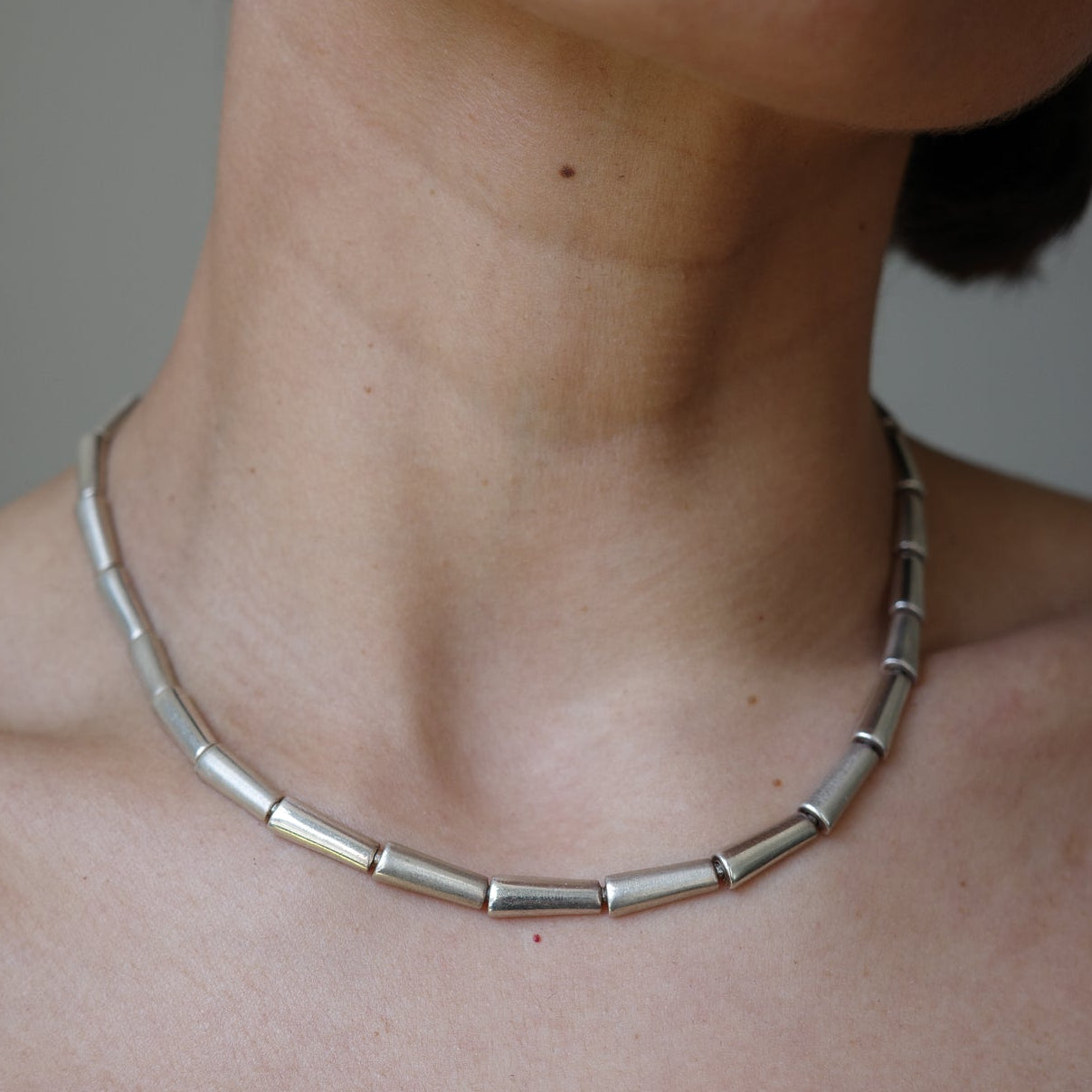 Bamboo link necklace