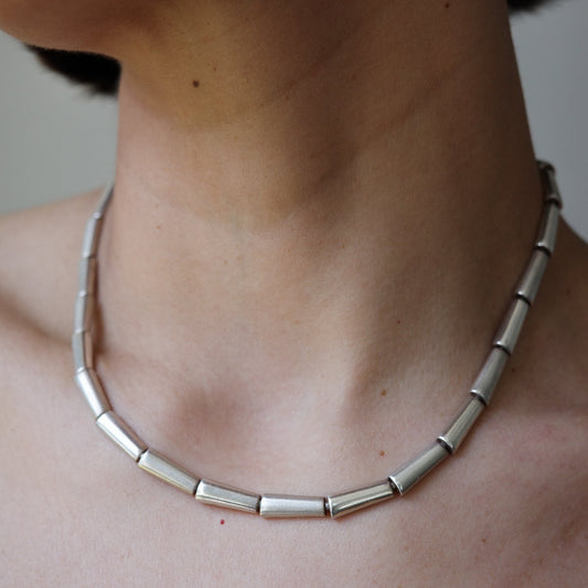 Bamboo link necklace