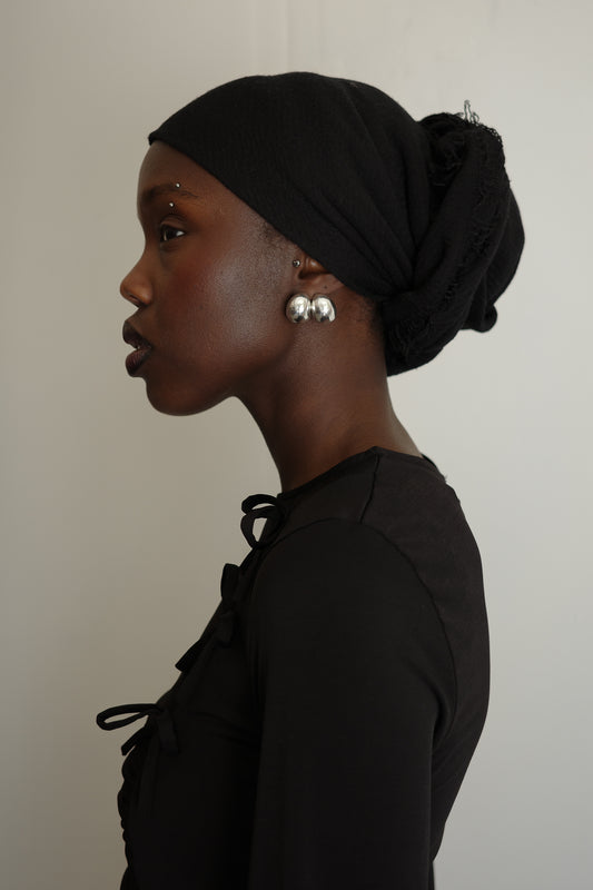 Chubby hoop earrings