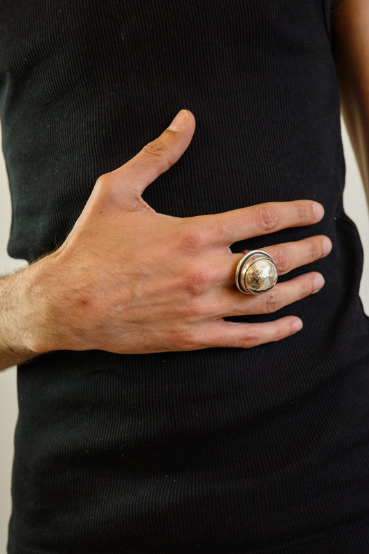 Statement sterling dome ring