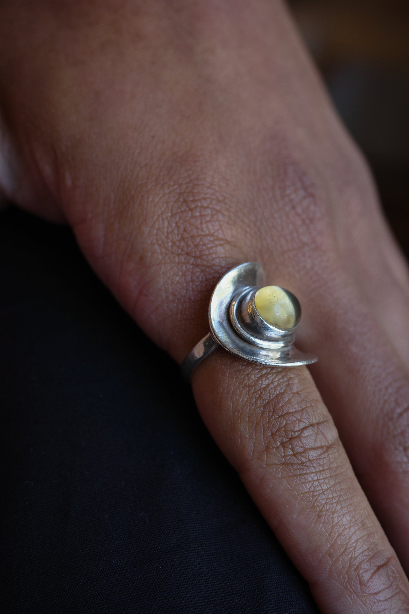 Mid-Century citrine ring