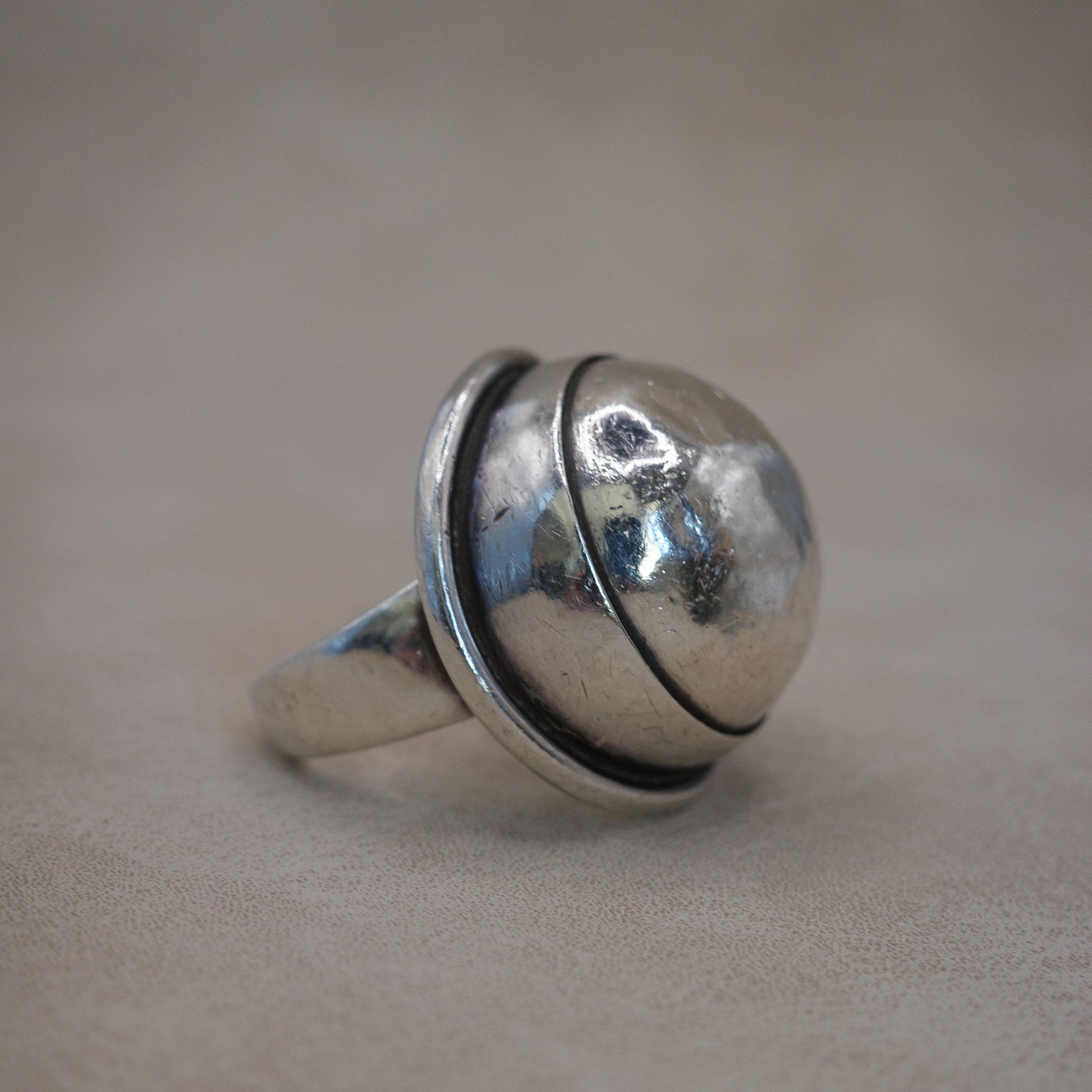 Statement sterling dome ring