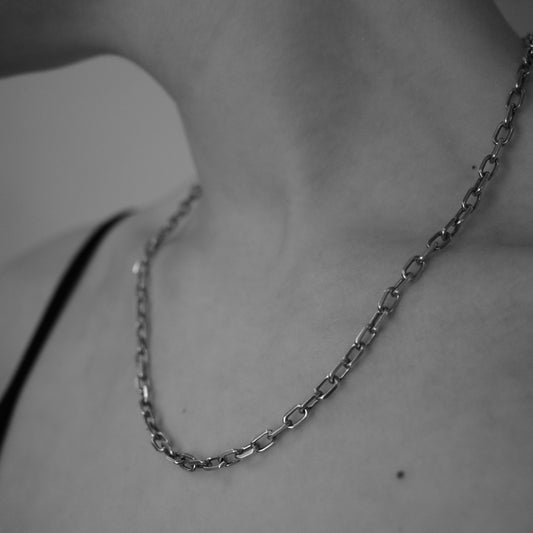 Soft square cable chain necklace