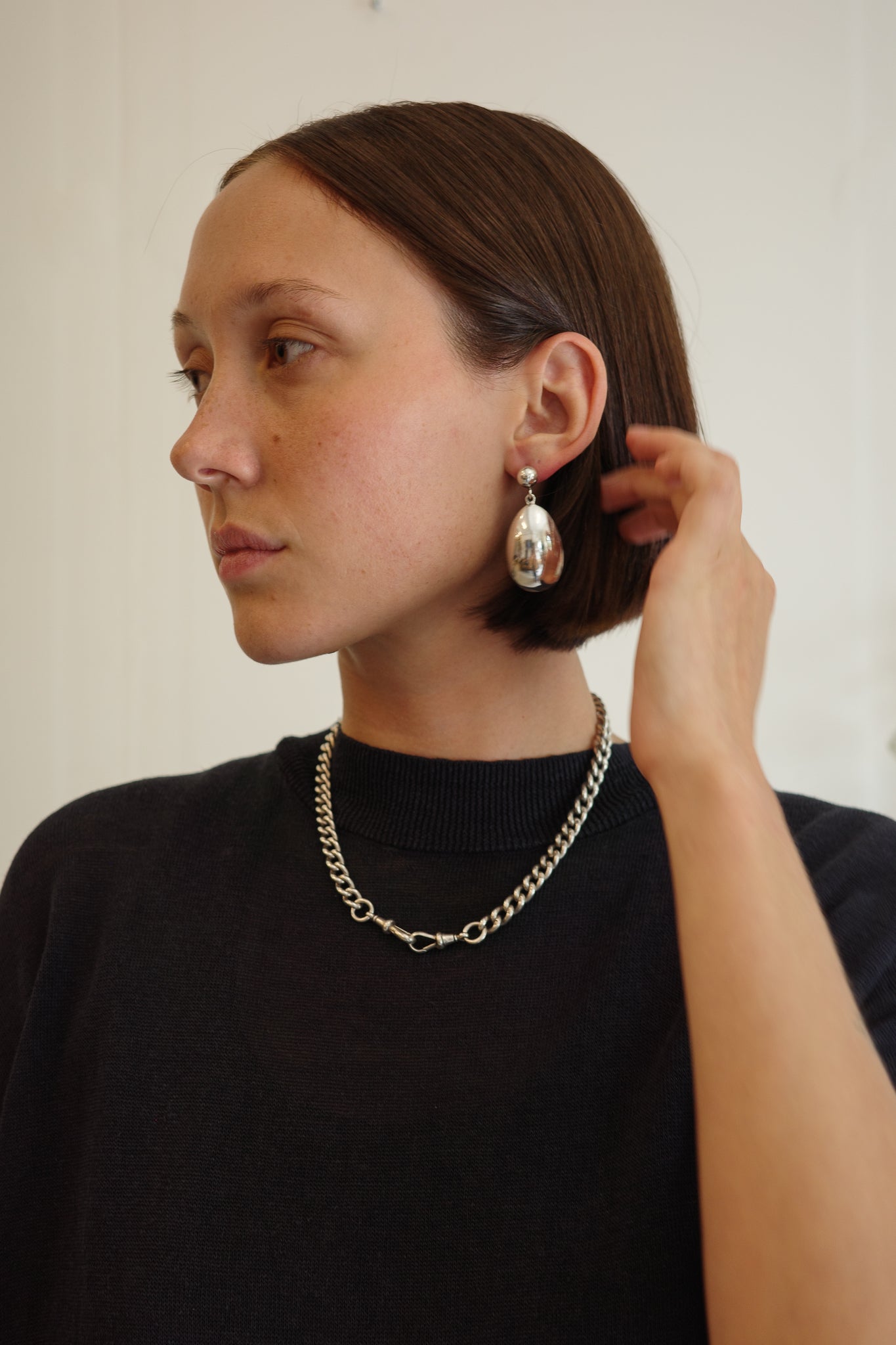 Oval Sterling Earrings