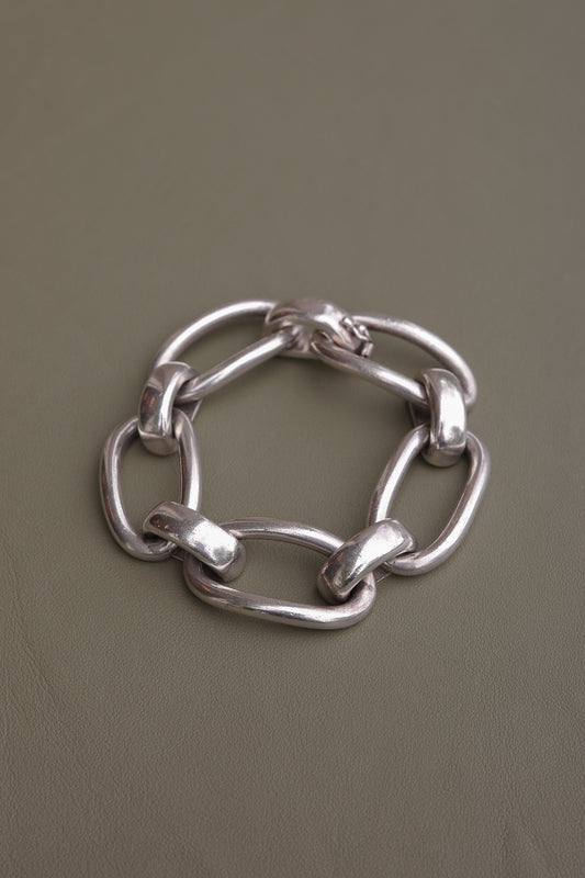 Vintage Chunky Oval Link Bracelet