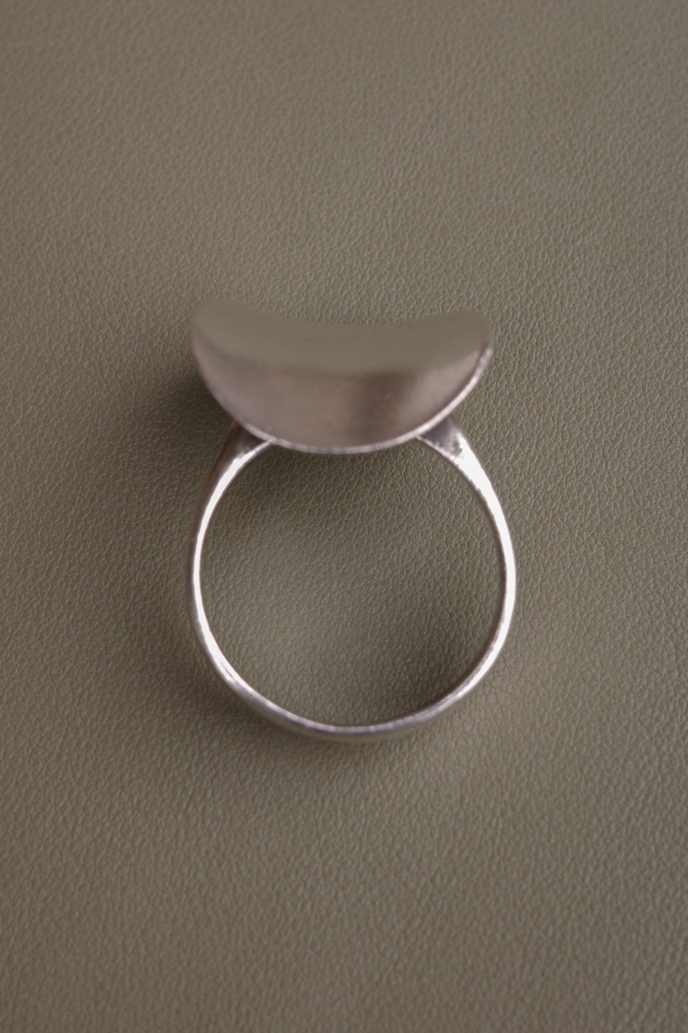 Sterling abstract folded ring