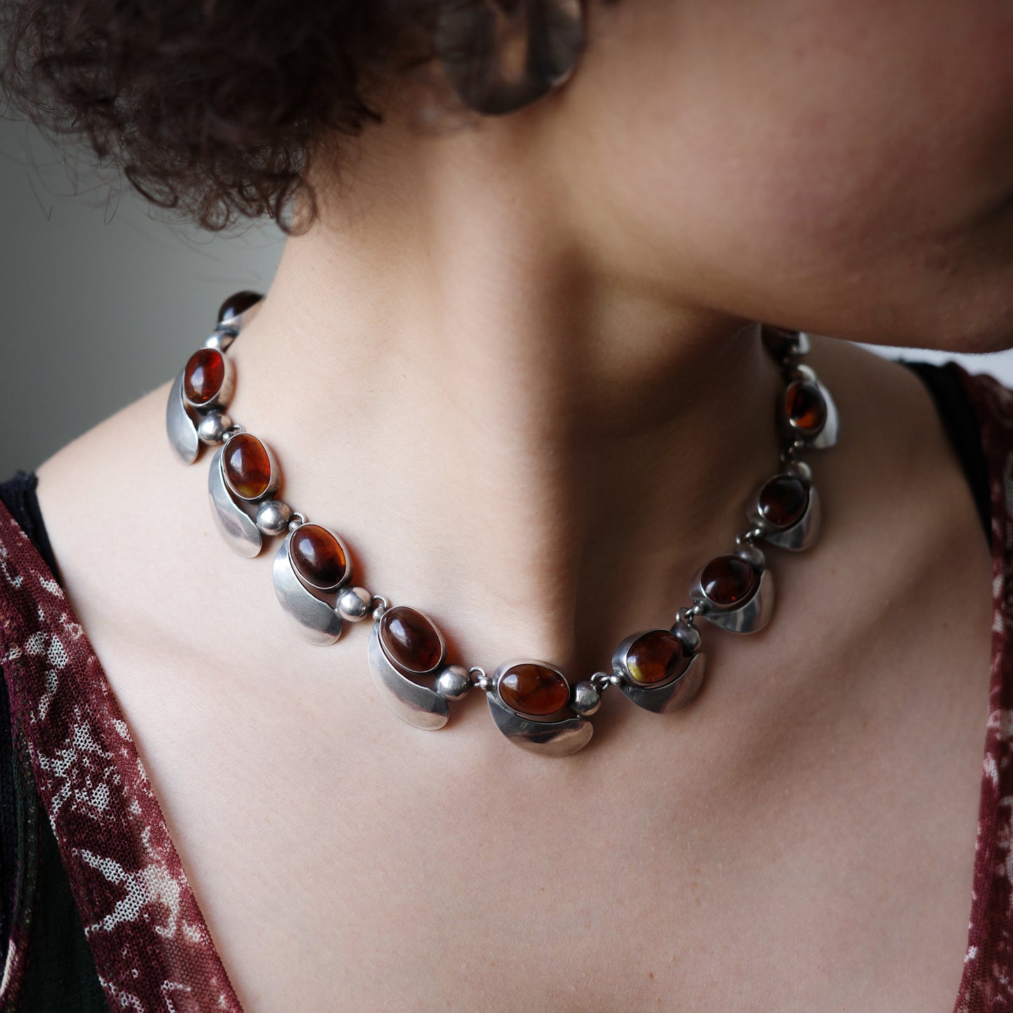 Amber neck piece by Carl Ove Frydensberg