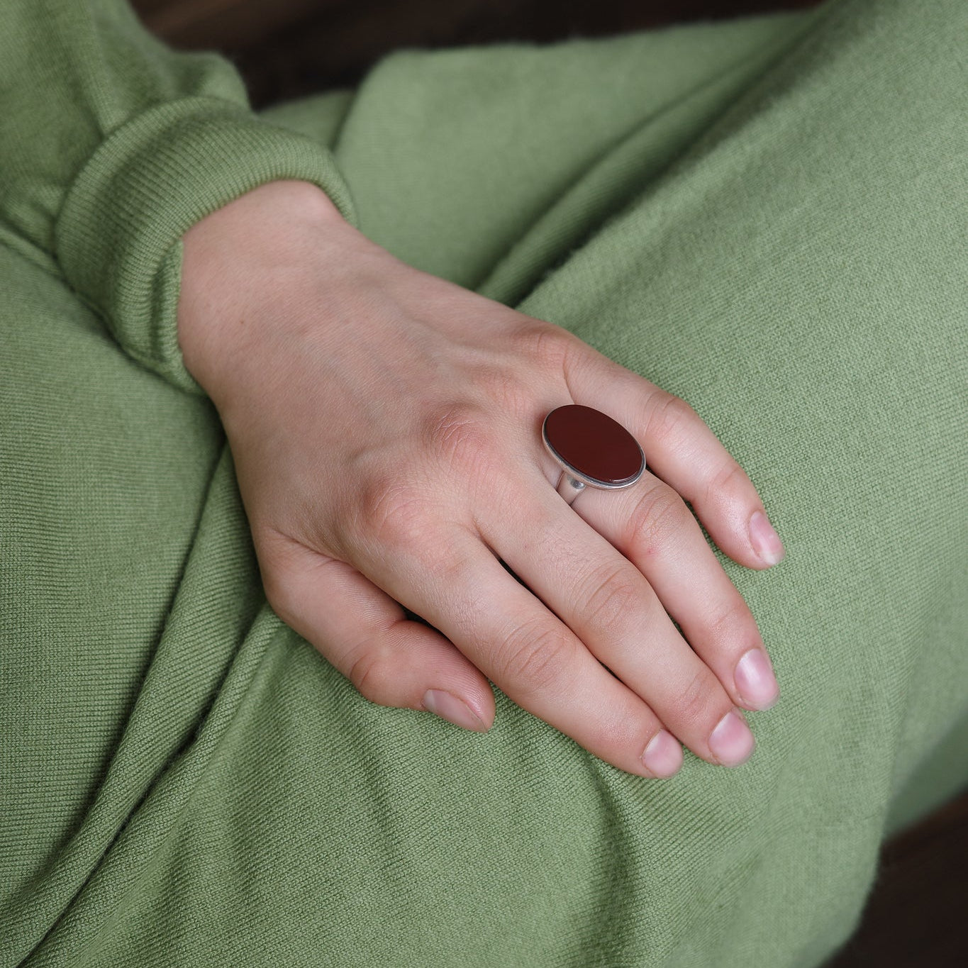 S'Paliu Oval Carnelian ring
