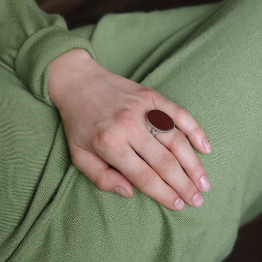 S'Paliu Oval Carnelian ring