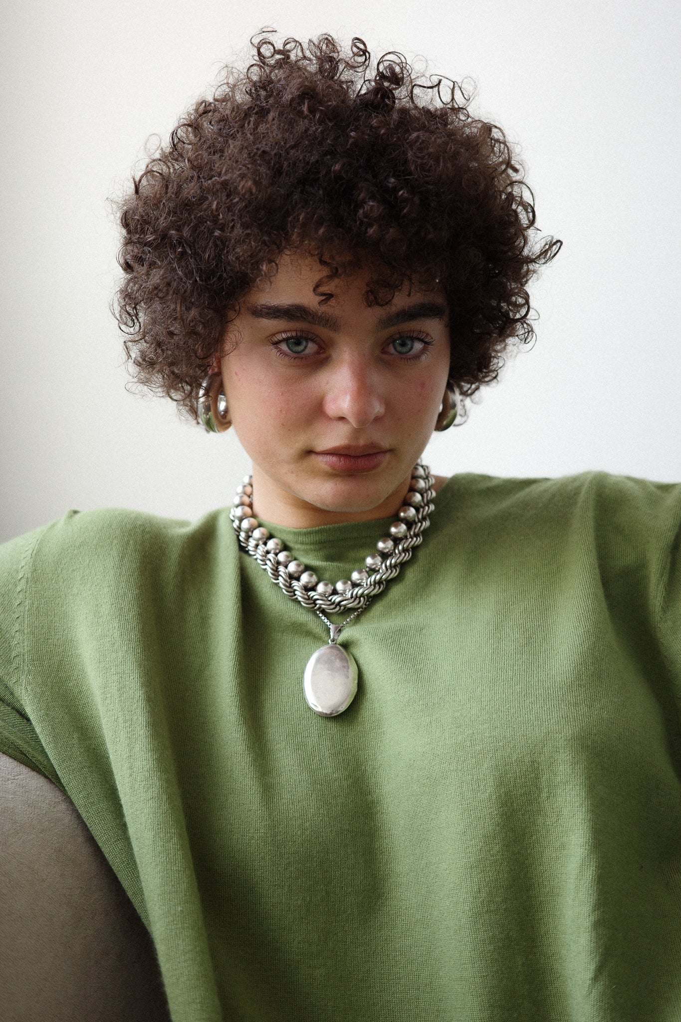 Heavy rope link neck piece