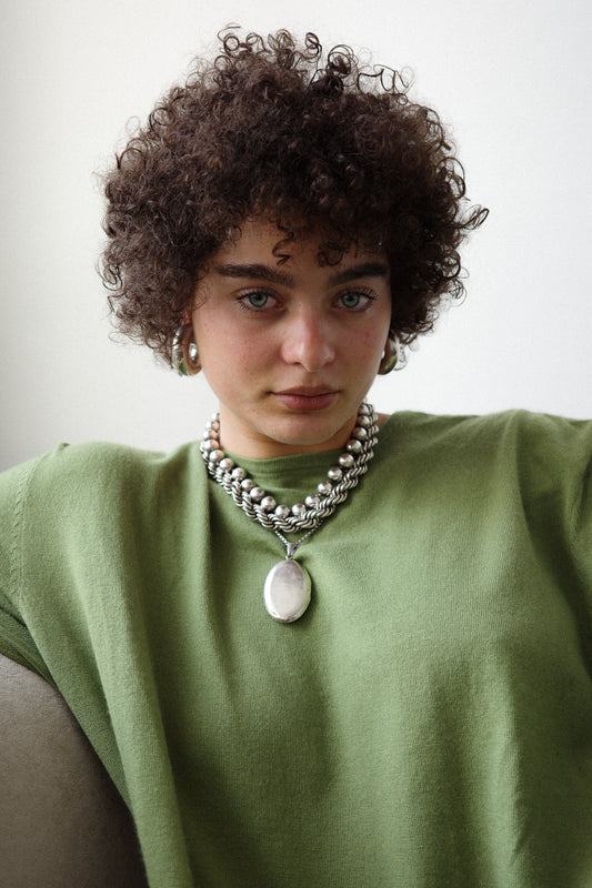 Heavy rope link neck piece