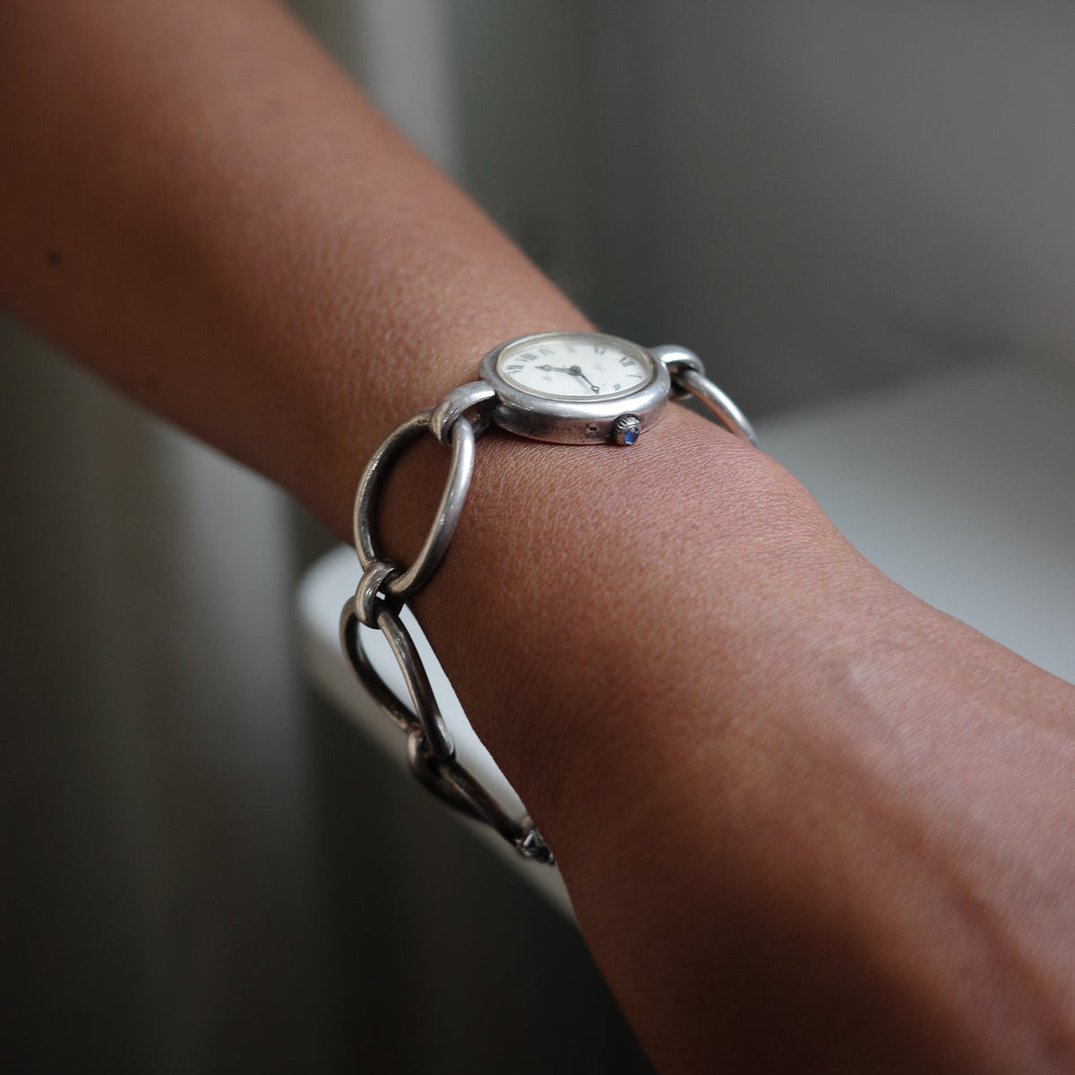 1950s Oval link watch bracelet