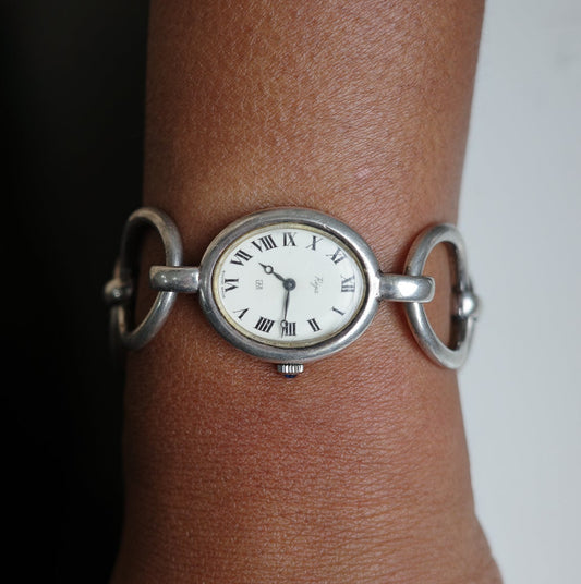 1950s Oval link watch bracelet