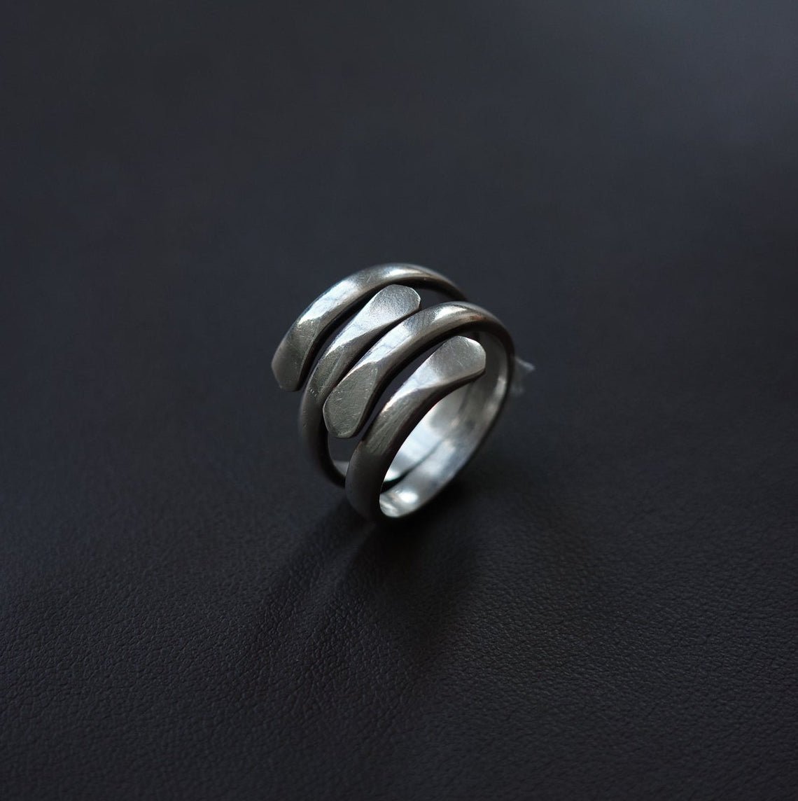 Modernist wrap ring