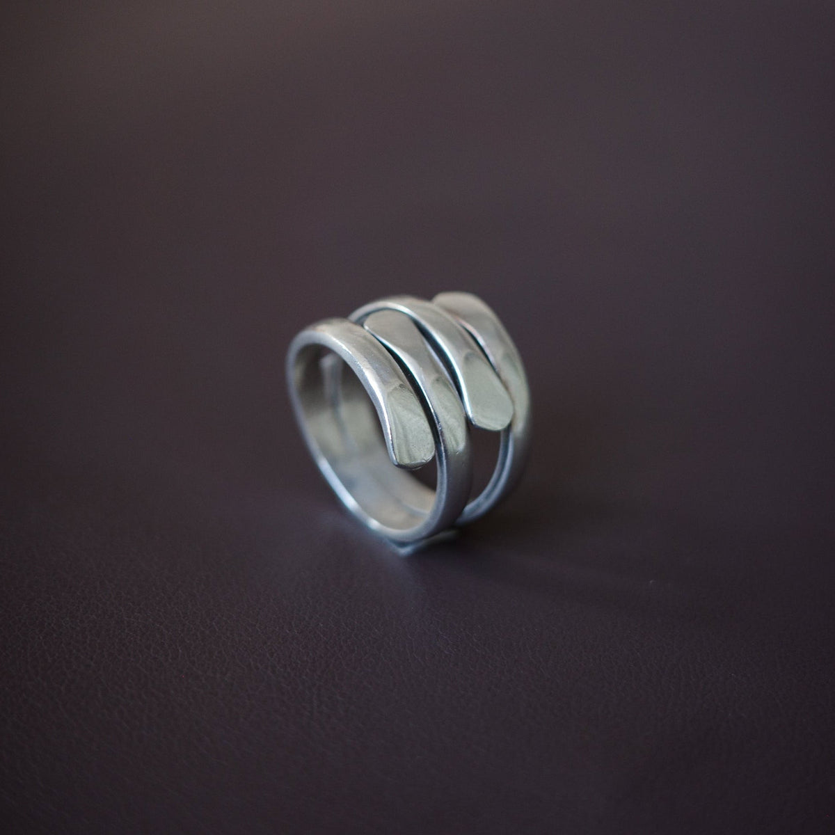 Modernist wrap ring