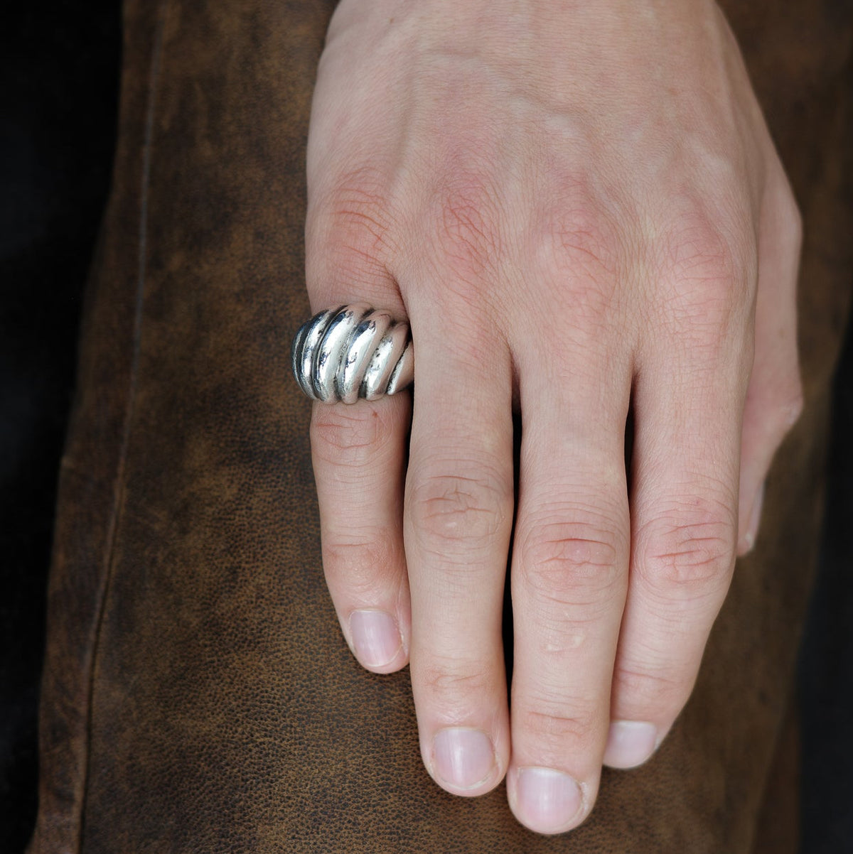 Danish modernist dome ring