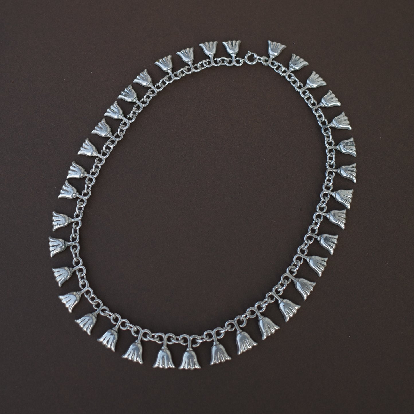 Mid-Century tulip necklace