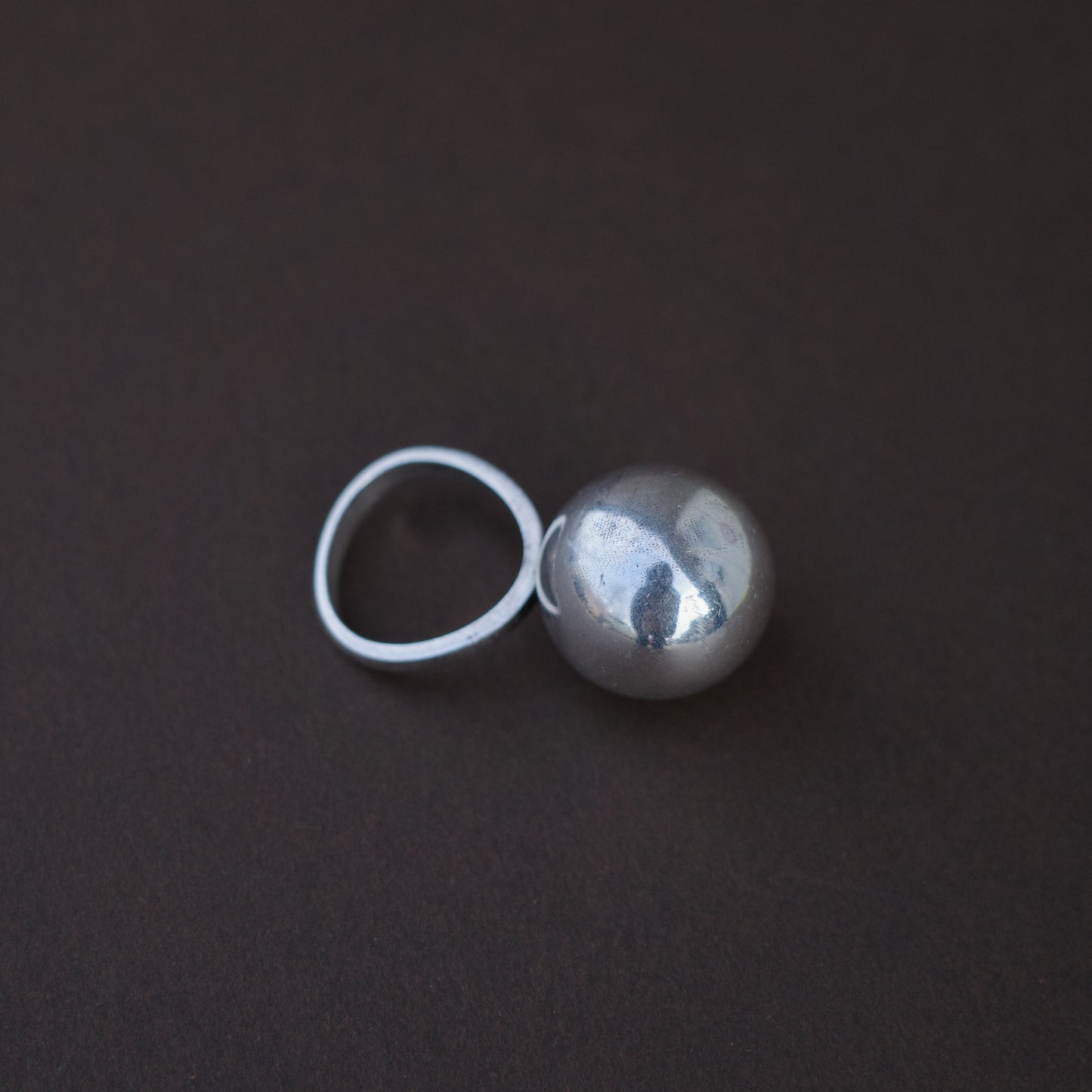 Huge sphere ring