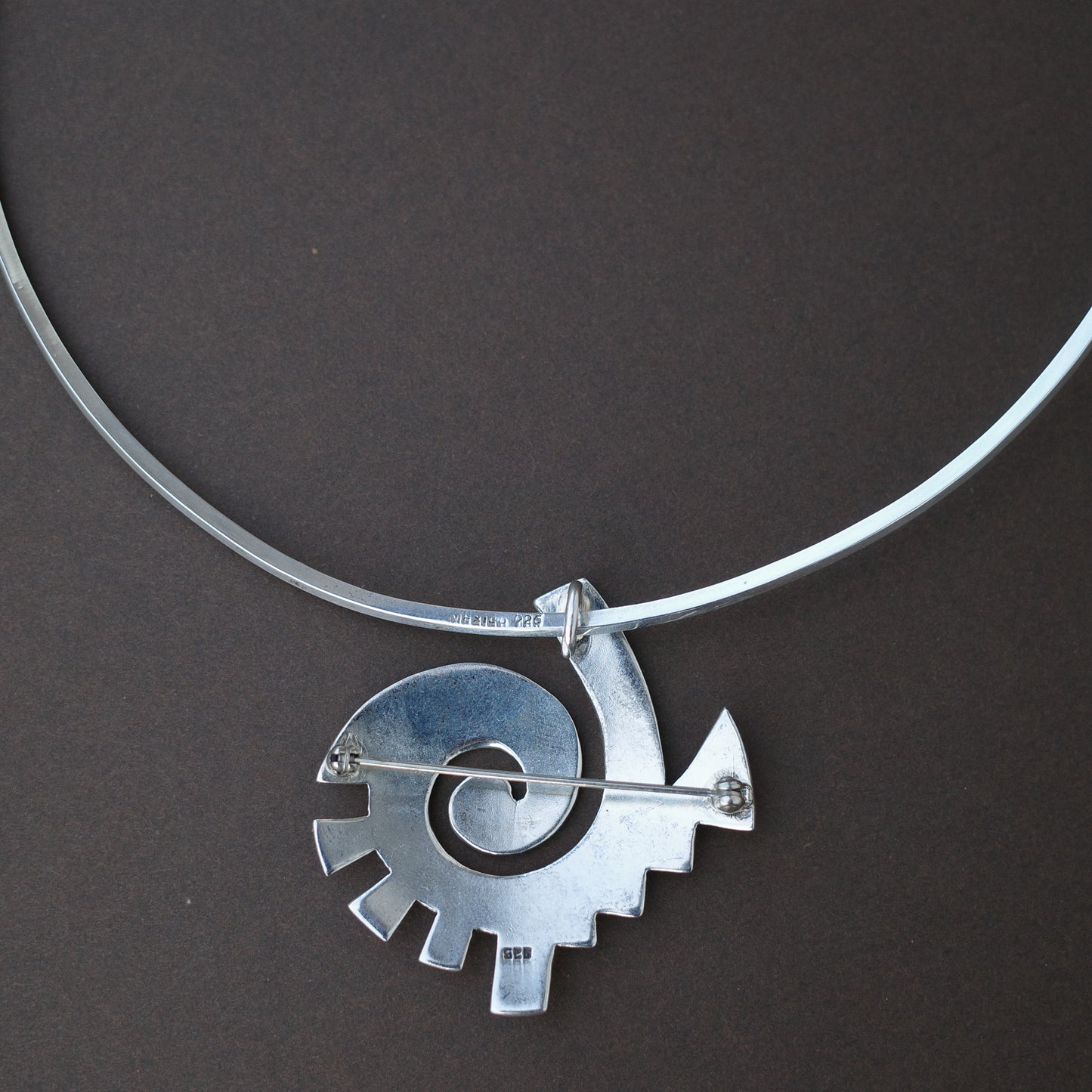 Taxco spiral sun - pendant & brooch