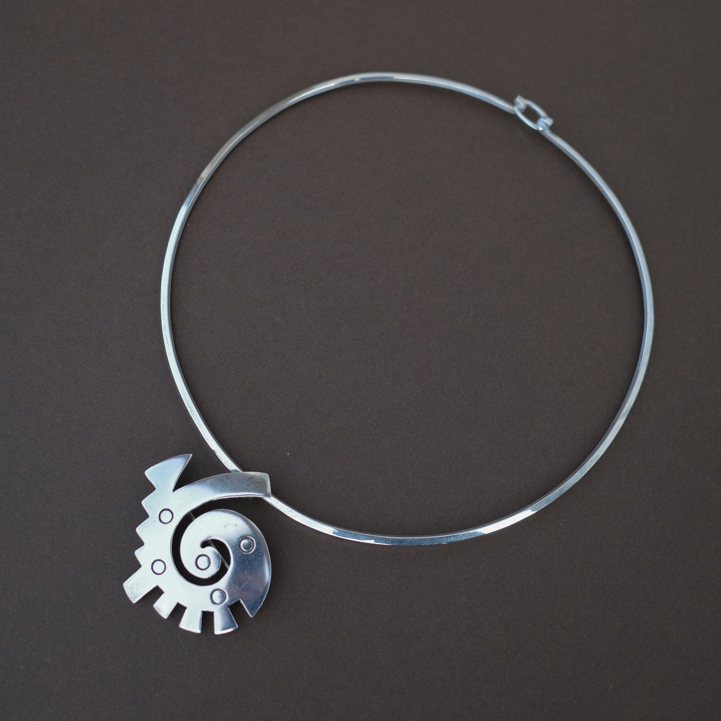 Taxco spiral sun - pendant & brooch