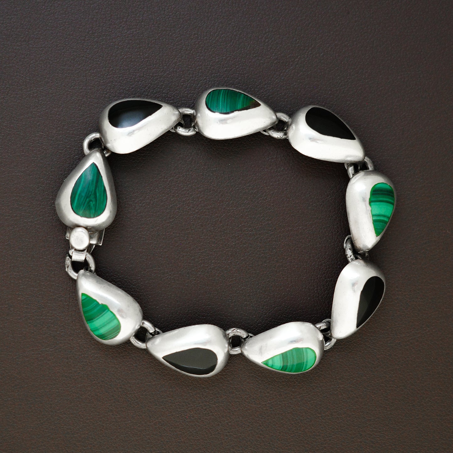Mexican Onyx & Malachite Bracelet