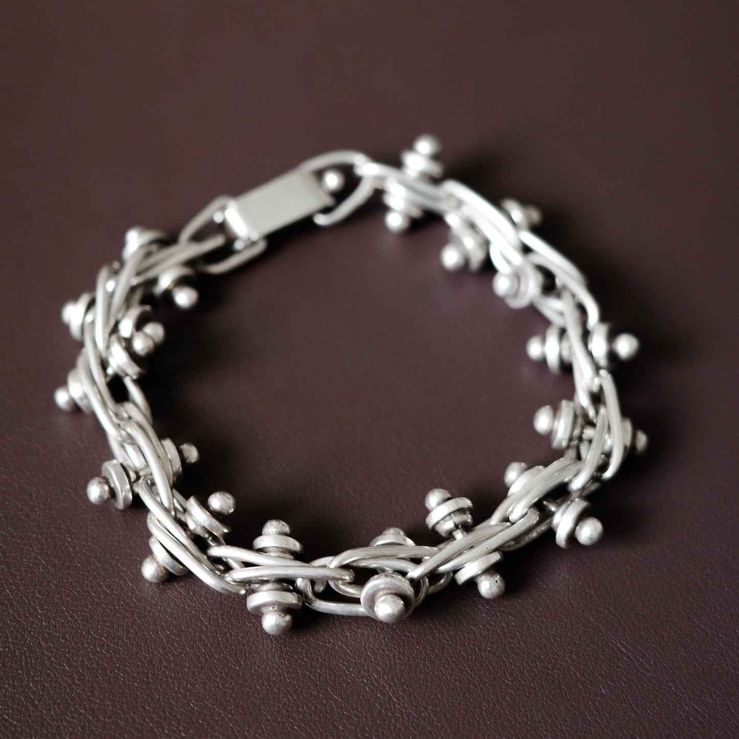 Braided peppercorn bracelet